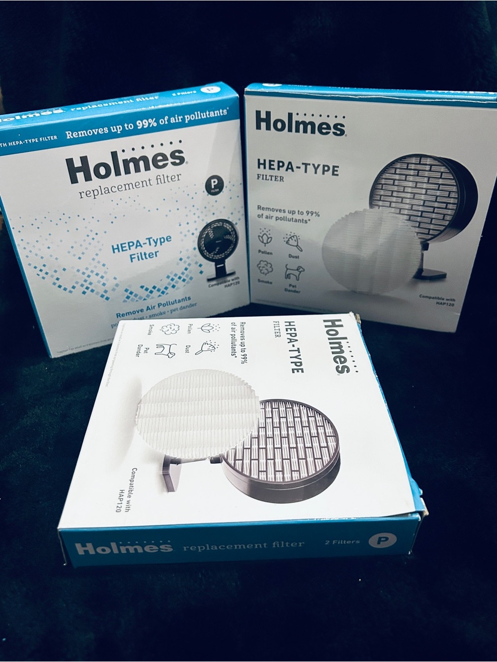 White HEPA-Type Replacement Filter - 2 Pack